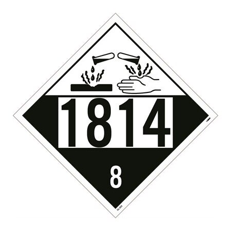 Nmc Placard, Corrosive, 10.75x10.75, Tag Boa, Tag Board, 10-3/4 in W x 10-3/4 in H DL202BTB50